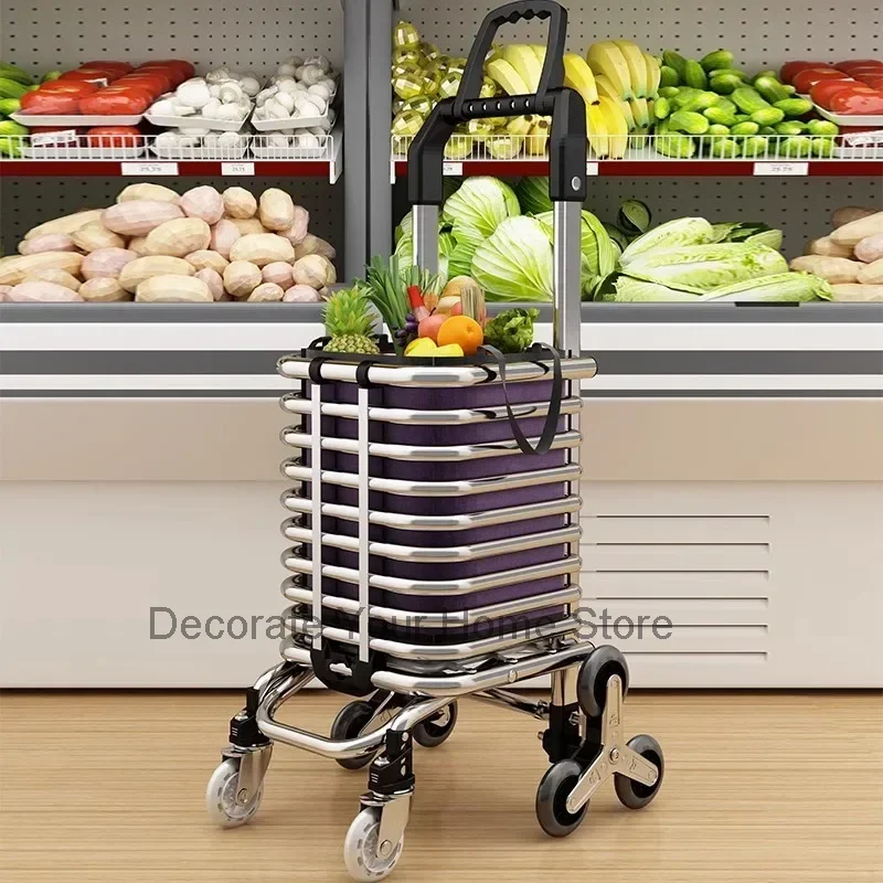 

Vegetable Shopping Cart, Household Portable Foldable Hand Cart, Elderly Small Cart, Supermarket Shopping,portable Cart