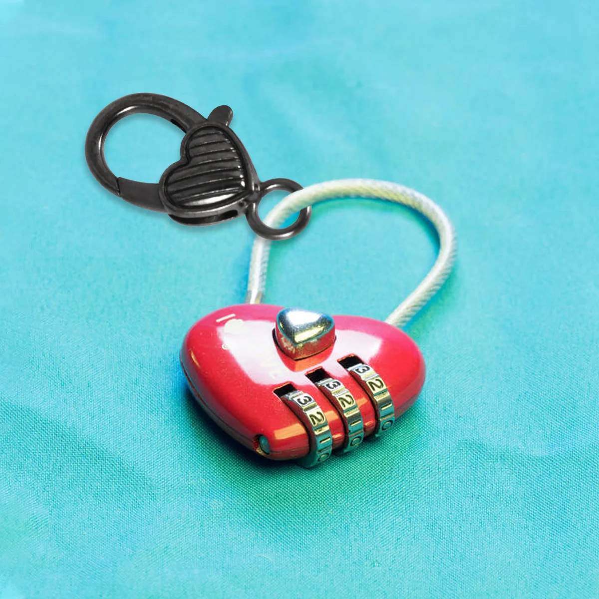 

10Pcs Heart-Shaped Lobster Claw Clasp Alloy Vintage Color Clips for DIY Jewelry Bags Luggage Key Accessories