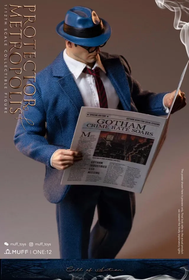 EN STOCK MUFF TOYS figura de acción a escala 1/12 Superman Clark Kent Guardianes de Metropolis Anime Hero 6 pulgadas hombres soldado modelo regalo