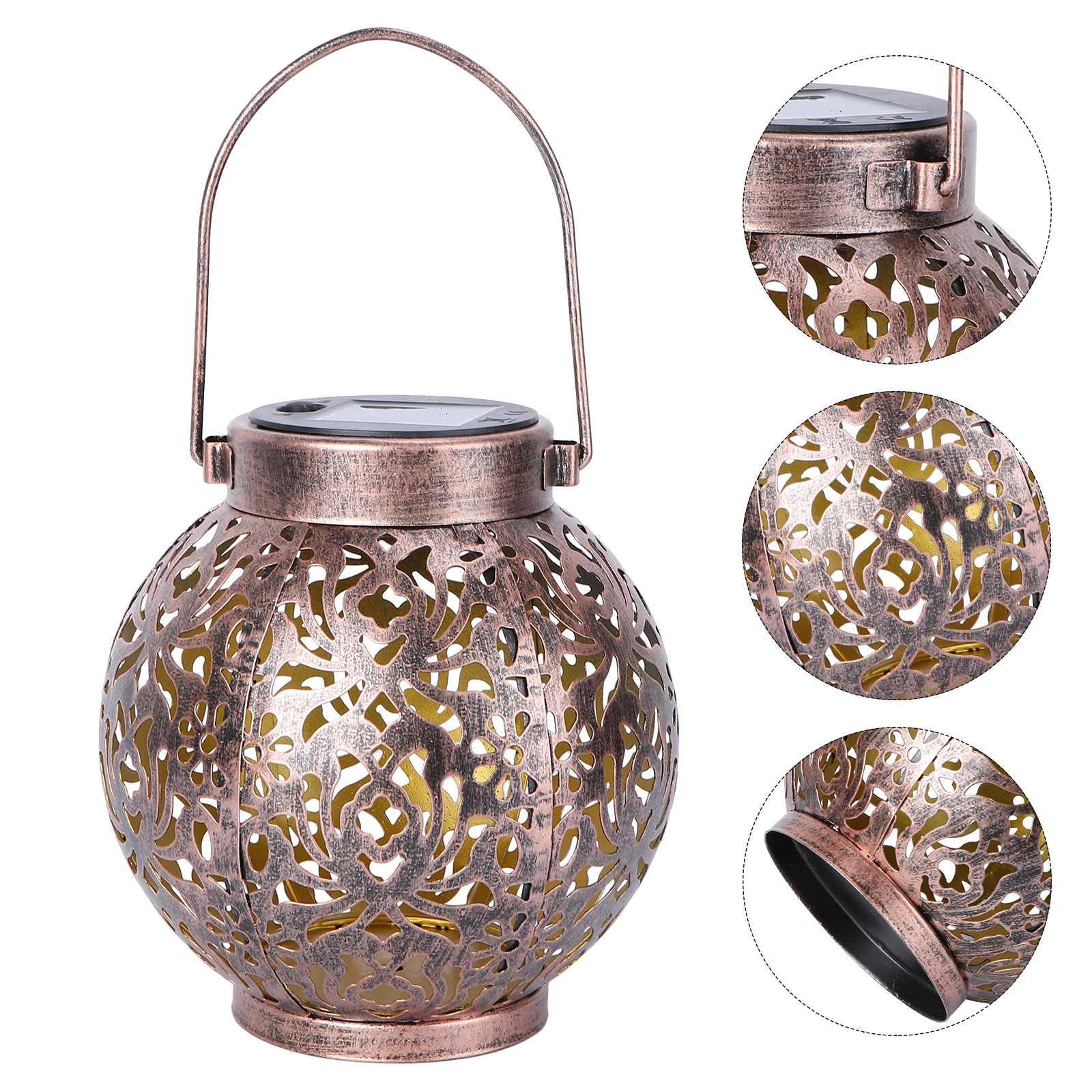 

Solar Lantern Solar Lantern Outdoor Lamp Decorative Hanging Lights Brown Garden Lighting Warm Decorative Hanging Lights