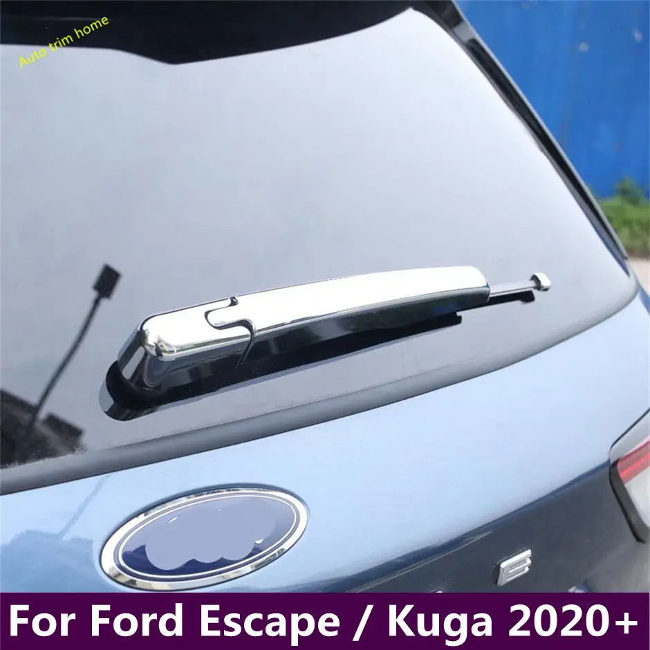 

ABS Chrome Rear Windshield Windscreen Rain Wiper Decoration Frame Cover Trim For Ford Escape / Kuga 2020 - 2023 Car Accessories