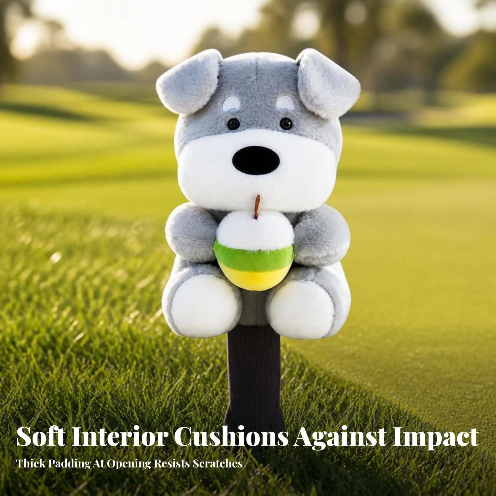 Adorable Schnauzer Golf Headcover | Thick Padded Construction, Dog Golf Club Cover, for Driving Range image 3