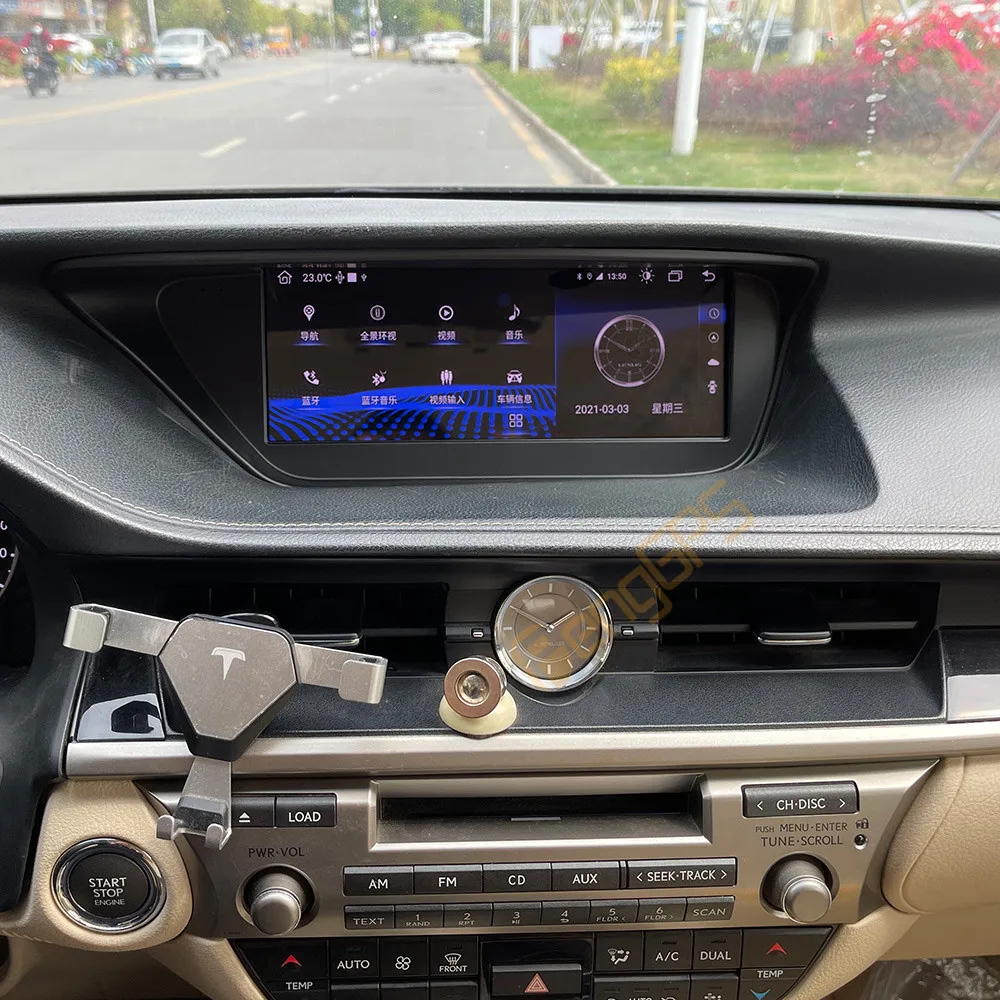 

10.25 Inch Android 10 Car Radio CarPlay For Lexus ES 2013-2014 Touch Screen Multimedia Player GPS Navigation Head Unit DSP BT