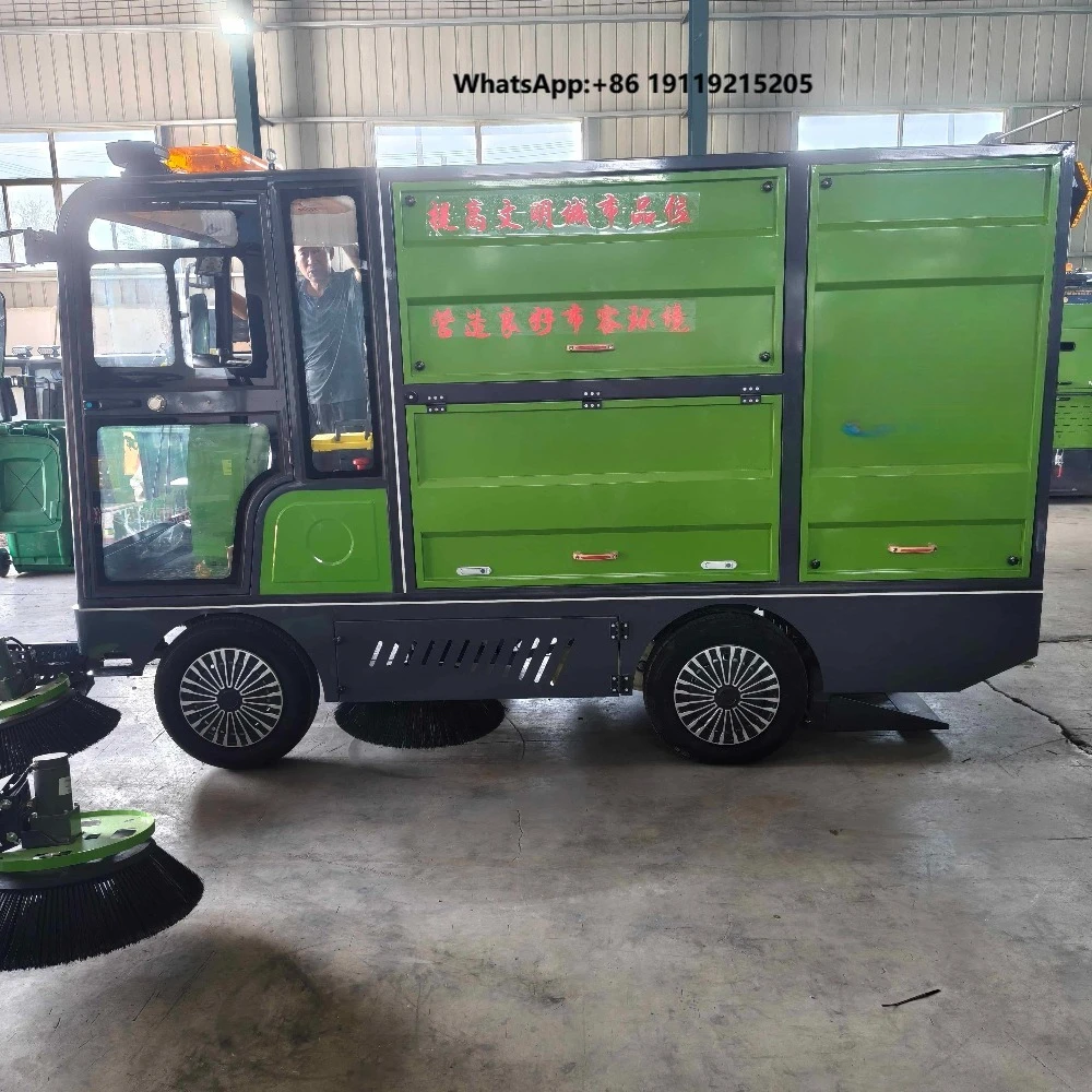 New Arrival Fast Charging Cordless Electric Leaf Collection Truck for Campus Road Cleaning