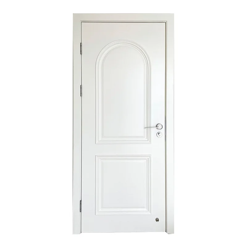 Chinese fir indoor solid wood door buckle line modern style ecological door bedroom manual room solid wood composite door