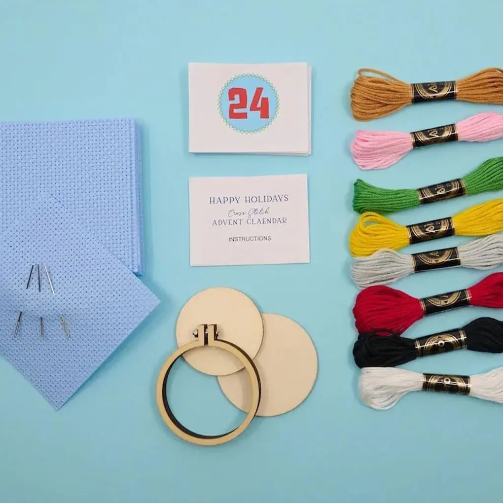 Embroidery Kit For Beginners Beautiful Cross Stitch Designs Mini Cross Stitch Project Sewing Kit