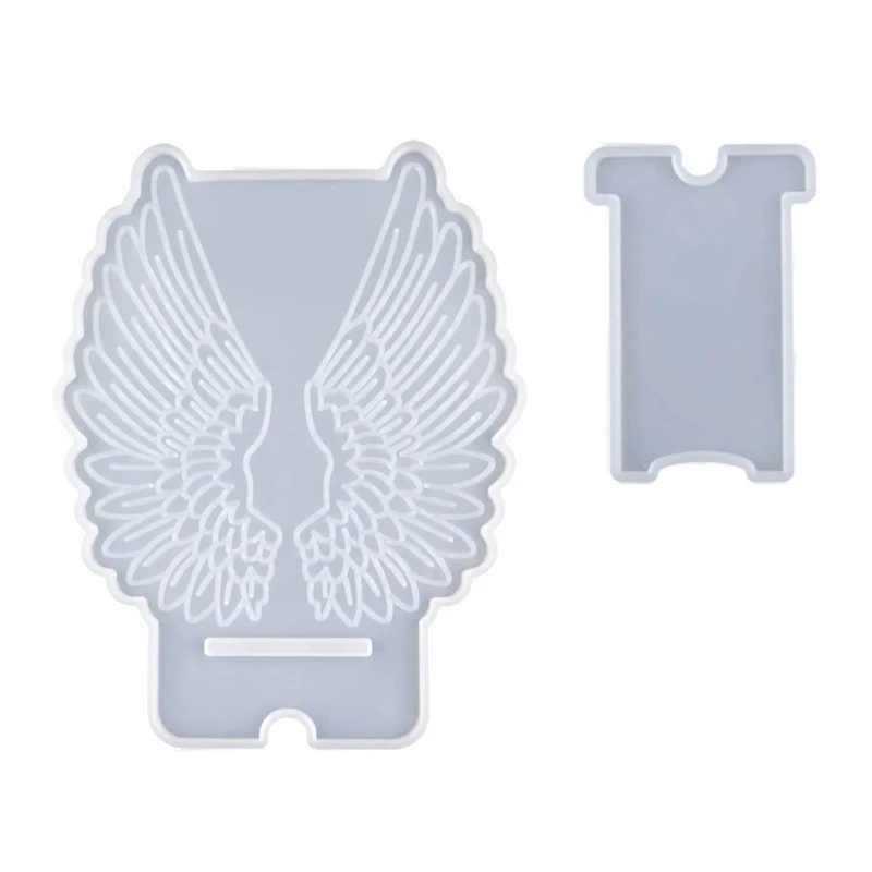 Phone Holder Silicone Molds for Phone Stand Large Wings Resin Phone Stand Mold Epoxy Casting Molds for DIY Mobile Phone Holder
