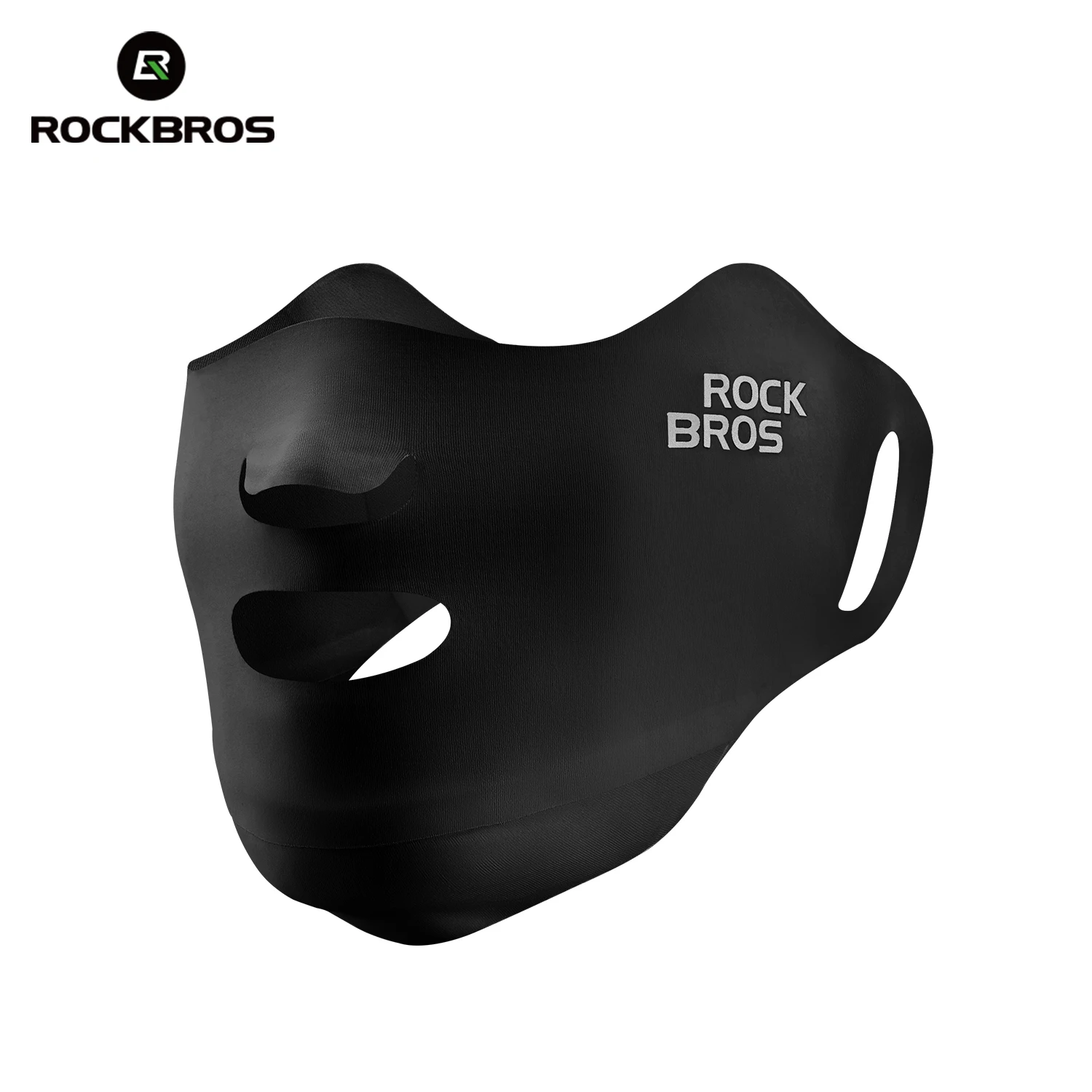 AliExpress ROCKBROS UPF50+ Ice Silk Sunscreen Mask Breathable Outdoor Sports Face Mask Exposed Thin Cycling Elasticity Face Cover Sunshade