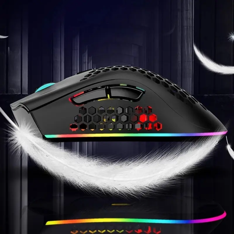 Honeycomb Gaming Mouse Desktop PC Computers Notebook Laptop Mice Mause Gamer CuteBM600 Rechargeable USB 2.4G Wireless RGB Light