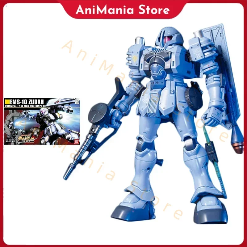 

Bandai Gundam Model Kit Anime Figure HGUC 1/144 EMS-10 Zudah Gundam Action Toy Figure Genuine Gunpla Toys for Children