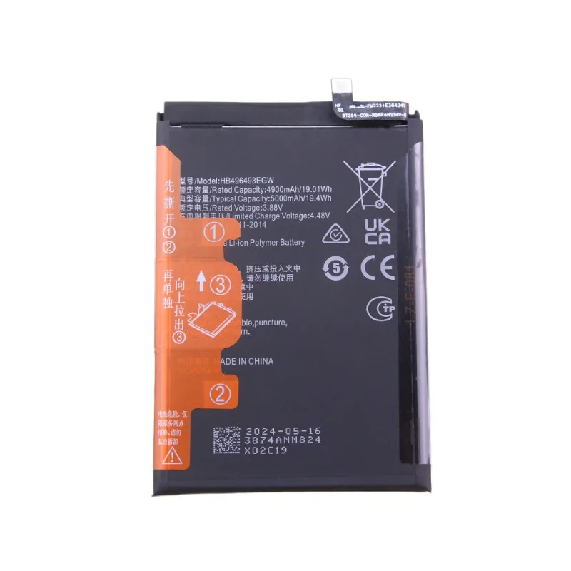 Replacement battery HB496493EGW applicable mobile phone battery MAO-AL00 battery LGN-AN00 new electric board 5000MAH