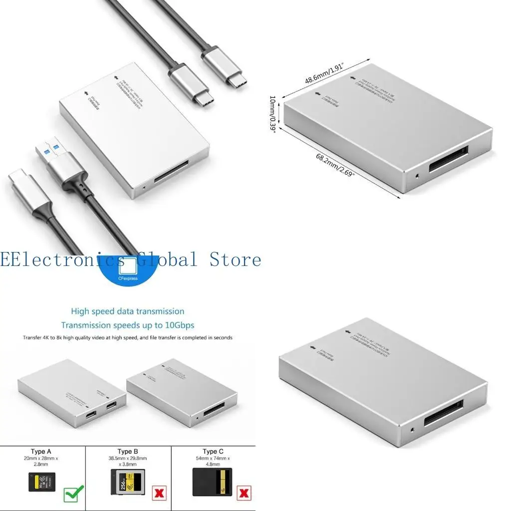 

462B Легкий CFEXPRESS Тип карт карты USB для типа C/Type C к кабелю типа C