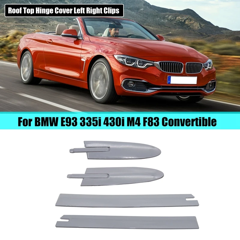 54377184048 Car Roof Top Decorative Hinge Cover Lid For BMW 4 Series 430 F33 M3 F83 M4 E93 328 335 Convertible Accessories Kits