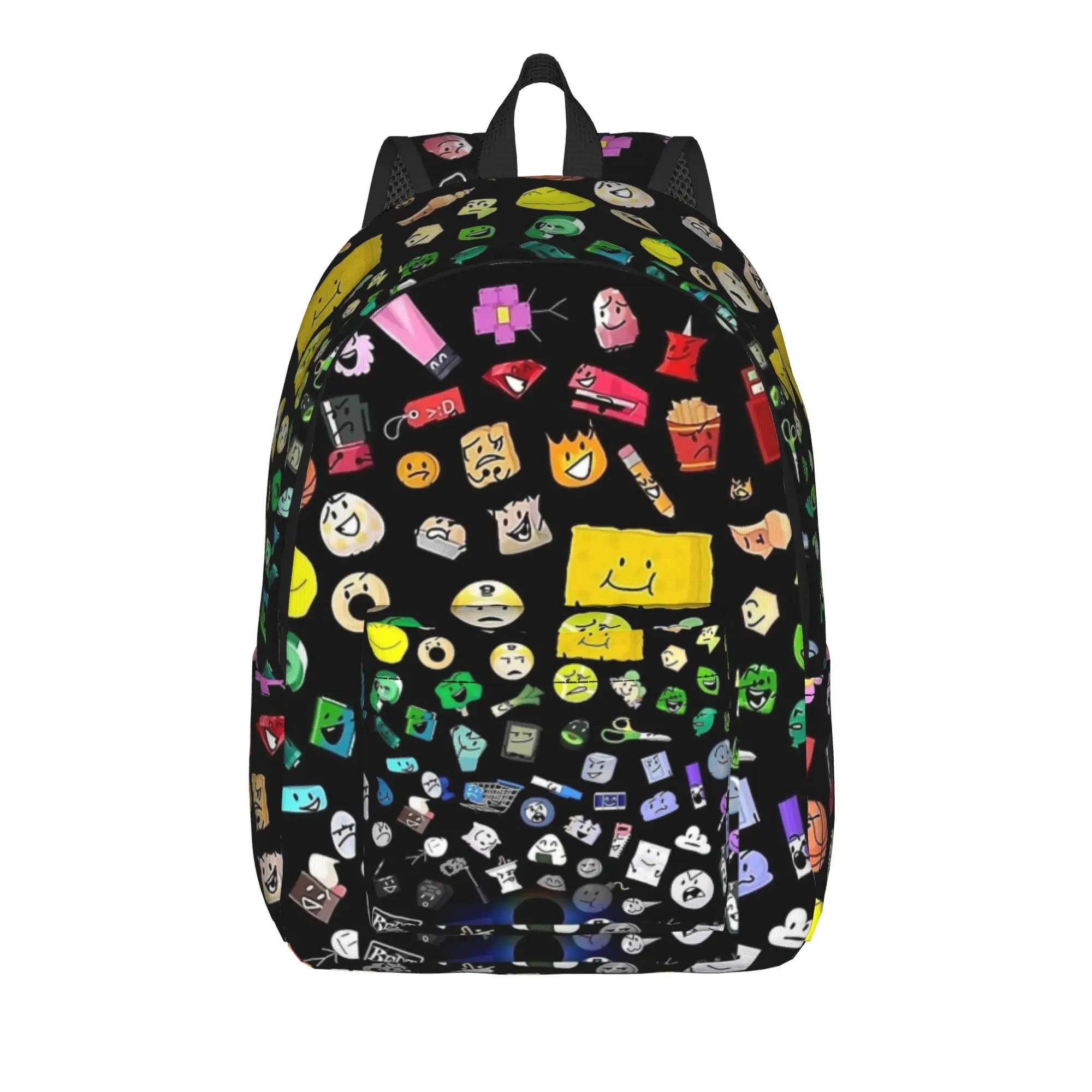 BFDI Battle For Dream Island Game BFB TPOT Full Cast  Backpack Casual High School Business Daypack  Laptop Canvas Bags Sports