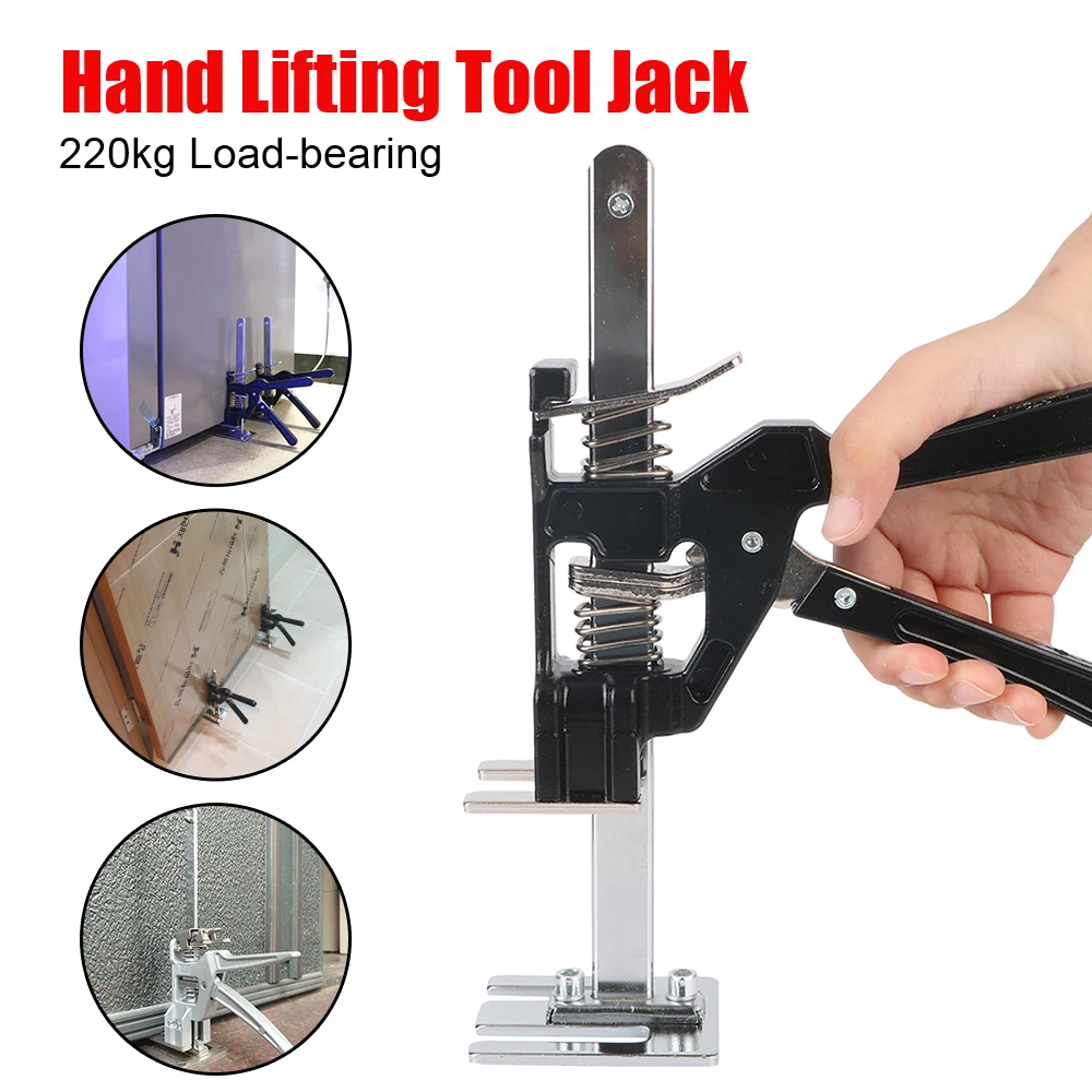 Hand Lifting Tool Elevator Tool Tile Height Adjuster Cabinet Board Lifter Door Panel Drywall Lifting Labor-Saving Arm Jack
