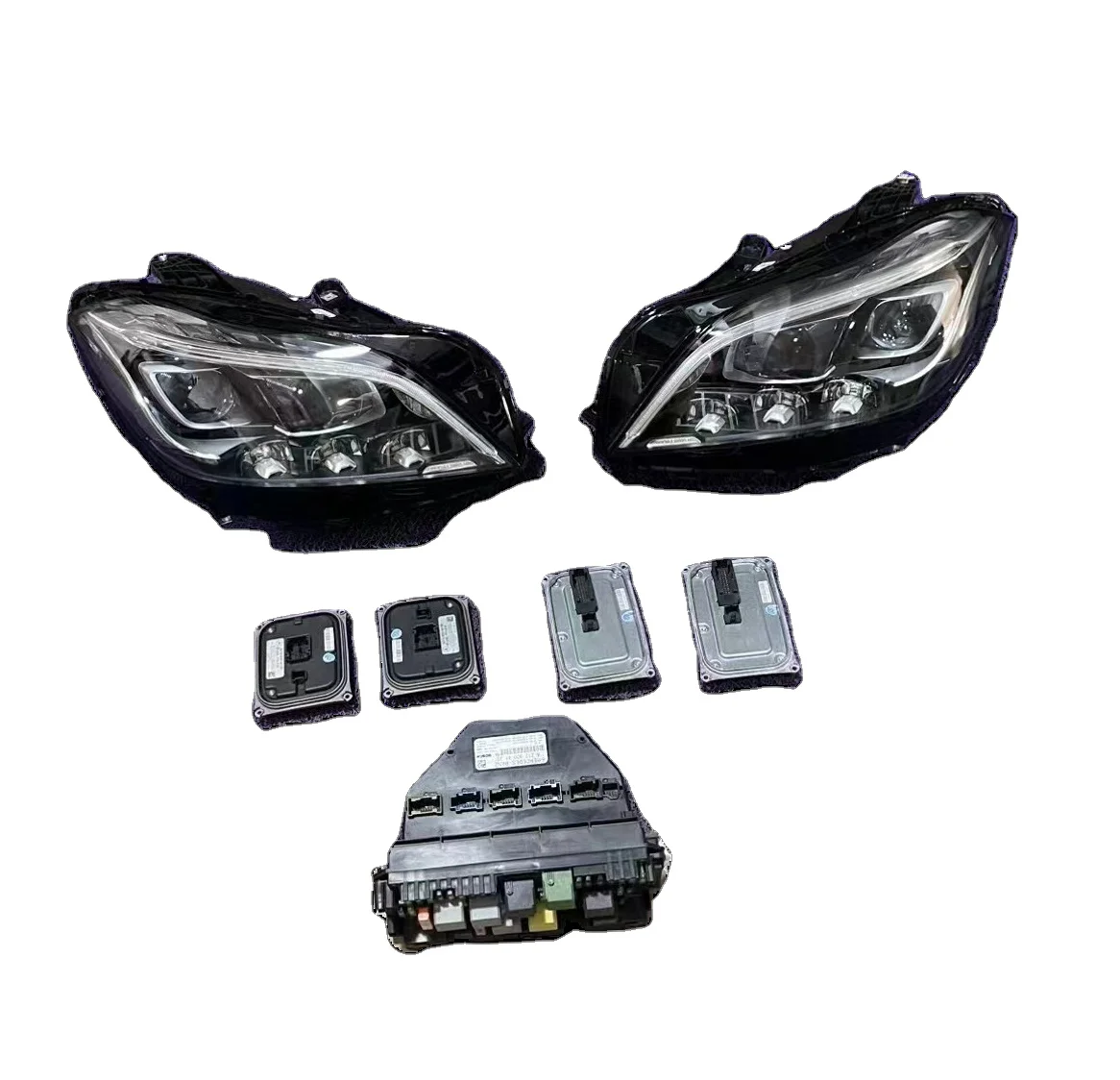 Fit 2010 Mercedes Benz CLS Class W218 Upgrade to 2016 Style LED Headlights SET Auto Lighting System