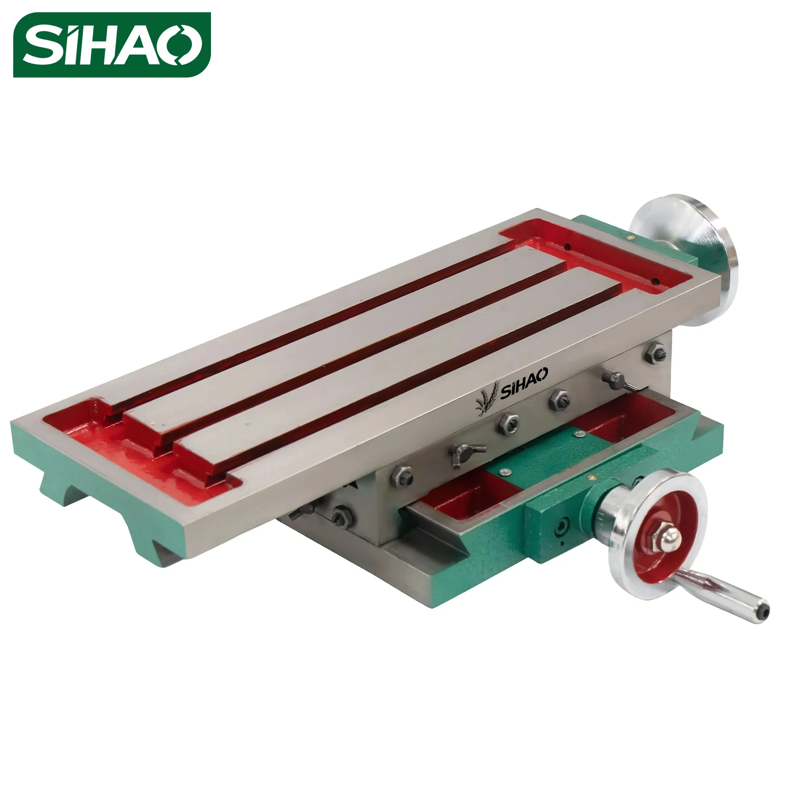 Sihao X‑Y 2‑Axis Compound Cross Slide Table｜Heavy‑Duty Cast Iron Milling Worktable, Adjustable Positioner for Drill Press, Bench Drill, Grinding & Milling Machine, 3 Size Options, Anti‑Rust Precision Machining Vise