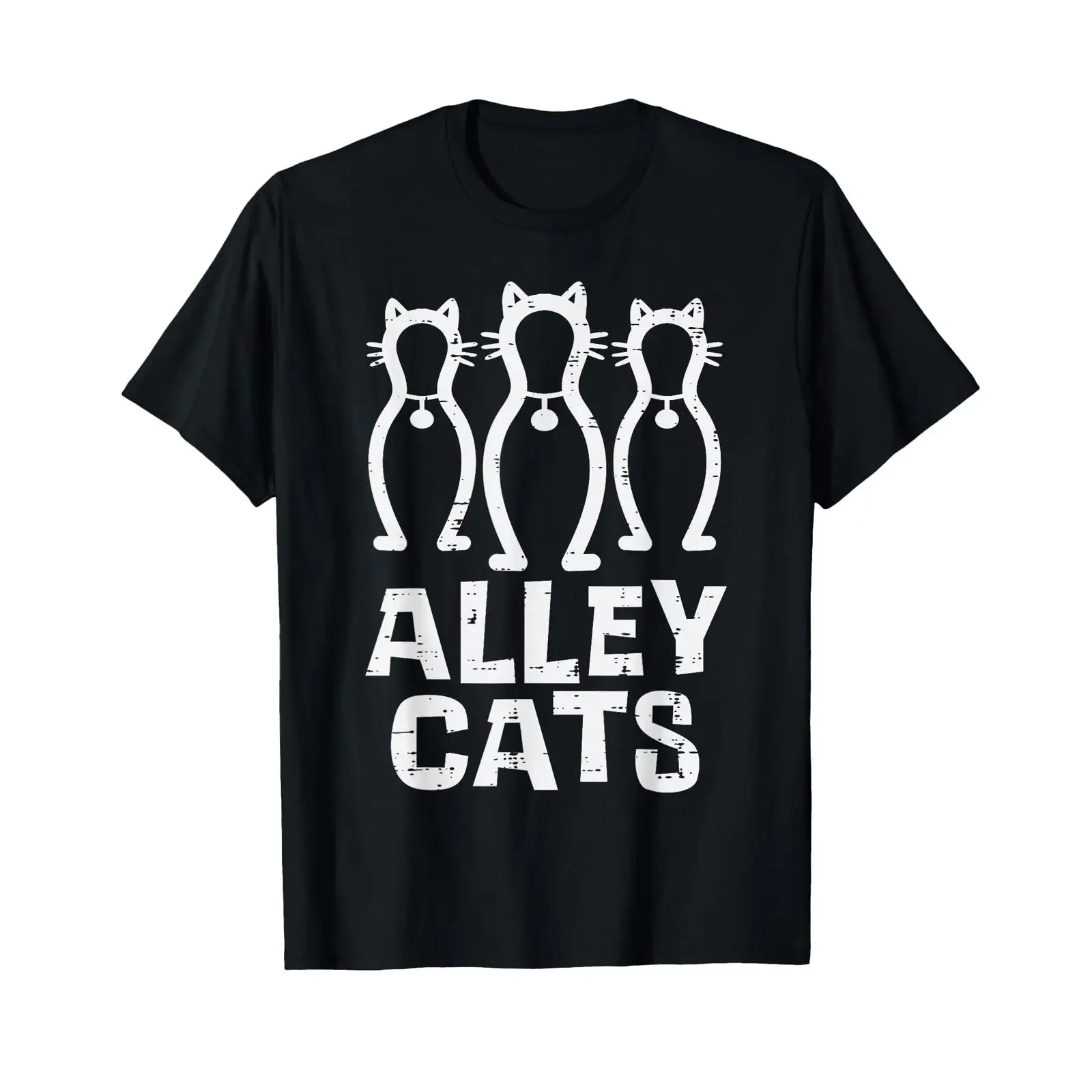 Alley Cats Bowling Team Fun Humor Bowler Player Women Ladies T Shirt vintage Washed Casual Slightly homme Stylish Soft