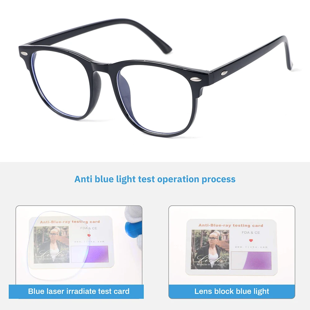 Computer Glasses for Women Men Fashion Women\'s Anti Blue Light Glasses Simple Style High Clarity Eye Protection Eyewear