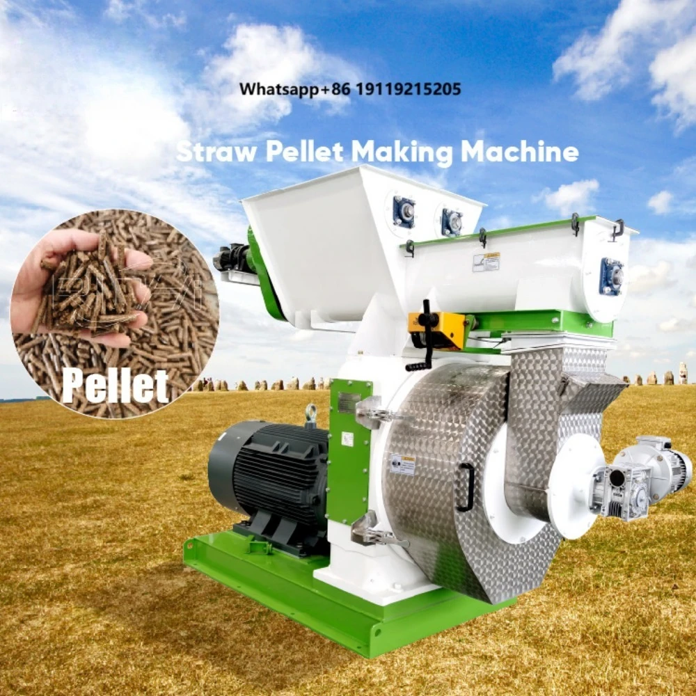 New Design 1-2t/h Stalk Paddy Rice  Straw Stalk Pellet Mill