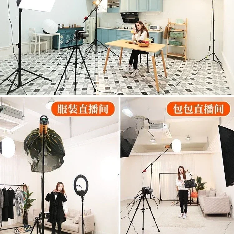 Adjustable dual color temperature photography light clothing live stream filling light spherical soft light is always on