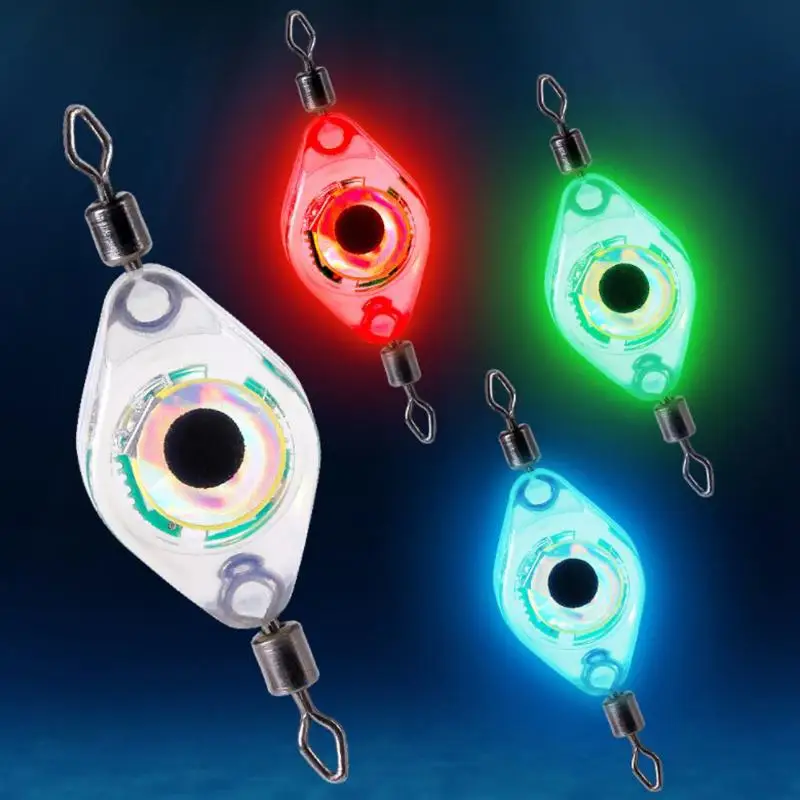 1Pc Led Fish Lamp Fishing Lure Light Led Deep Drop Eye Shape Fishing Squid Luminous Bait