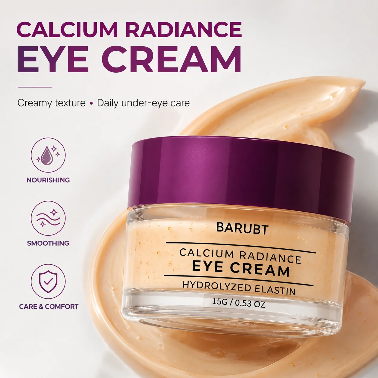 Calcium Light Sensitive Eye Cream with Advanced Plumpness, Firming, Hydrolyzed Elastin