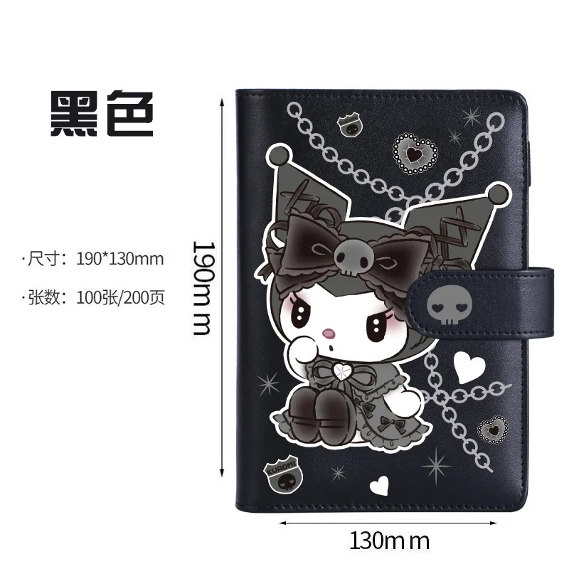 Anime Sanrio Cinnamoroll Kawaii Notebook Kuromi Cartoon Cute Girl Hand Ledger High Beauty Ins Style Student Diary Children Gift