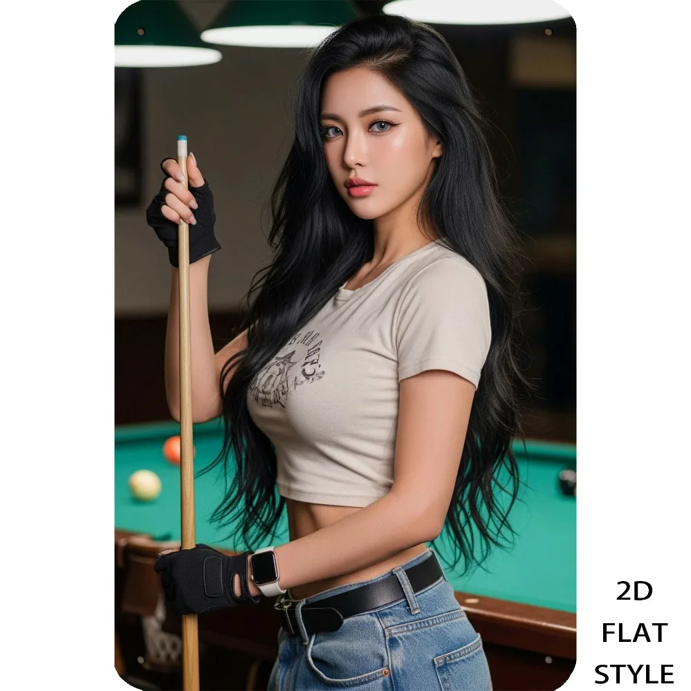 

JIT 2D Flat 1pc Retro Iron Metal Sign with Pre-Drilled Holes for Wall Art, 20x30cm.