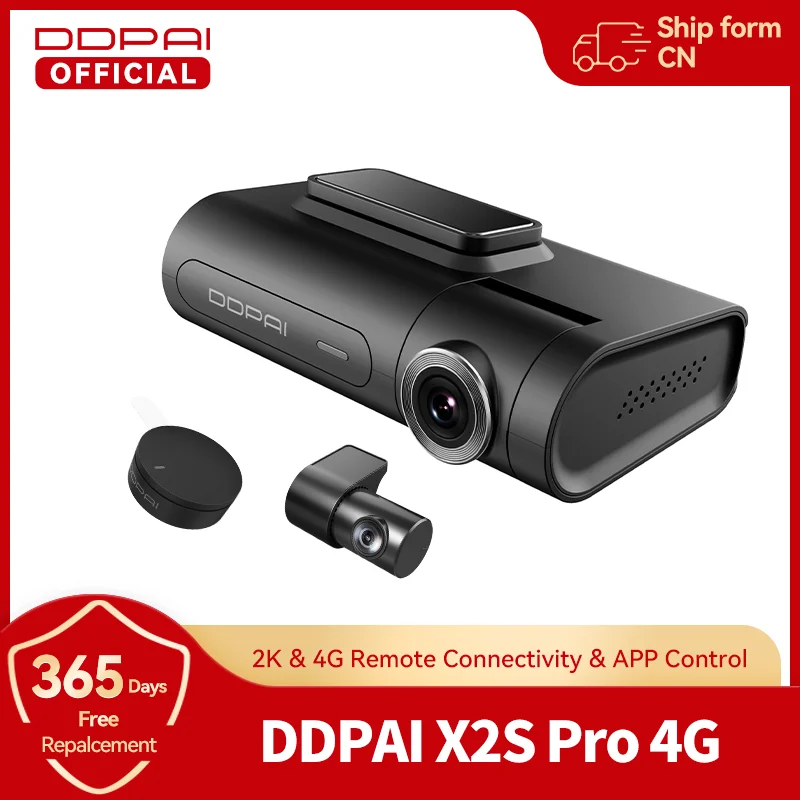 DDPAI Dash Cam X2S Pro HD GPS Hidden Vehicle Drive Auto Video Car DVR 4G Connection