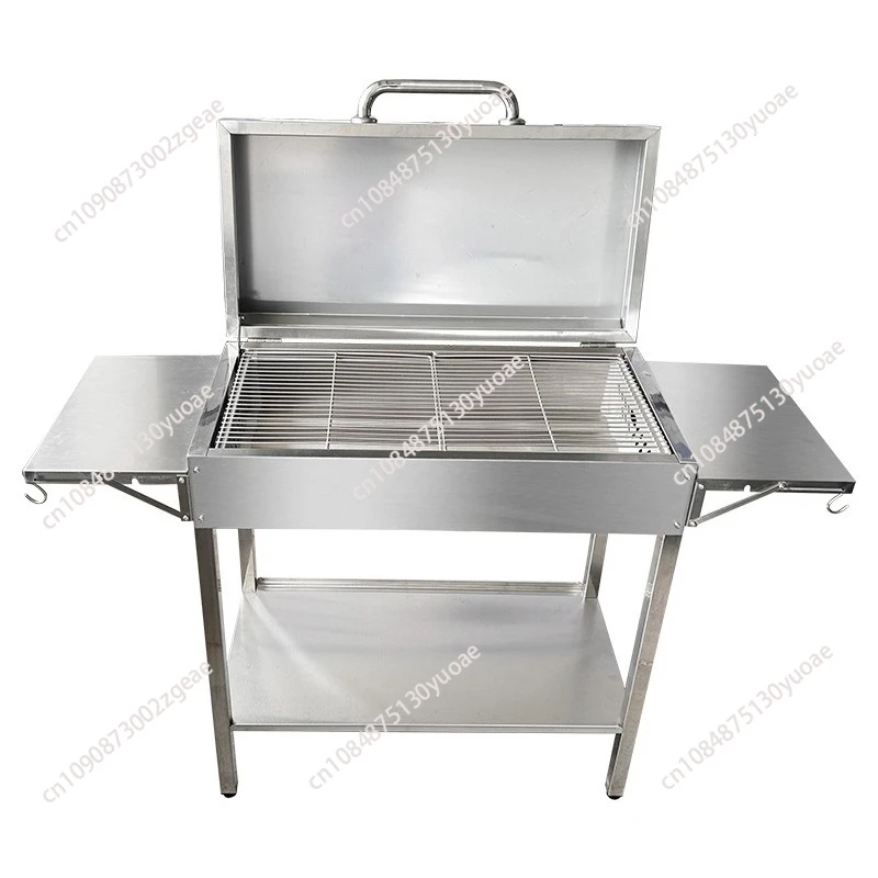 

Гриль-барбекю, бытовой гриль-барбекю из нержавеющей стали 304, открытый сад, большой утолщенный американский барбекю-барбекю