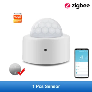 Sensor Gerakan Zigbee PIR Tuya Detector Keamanan Kehidupan Cerdas Detektor PIR Gerakan Zigbee Membutuhkan Gateway Zigbee 12 jam e ink penjualan terbaik - №