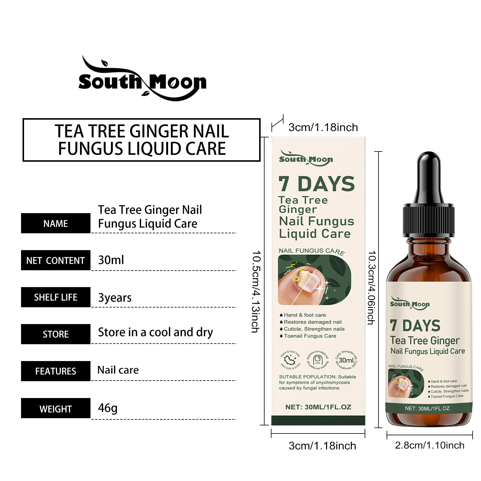 เซรั่มรักษาเชื้อราเล็บ 7 วัน สำหรับเล็บเท้า กำจัดเชื้อราเล็บ ลดการติดเชื้อโรค โรคเล็บอักเสบ ผลิตภัณฑ์ดูแลเล็บ