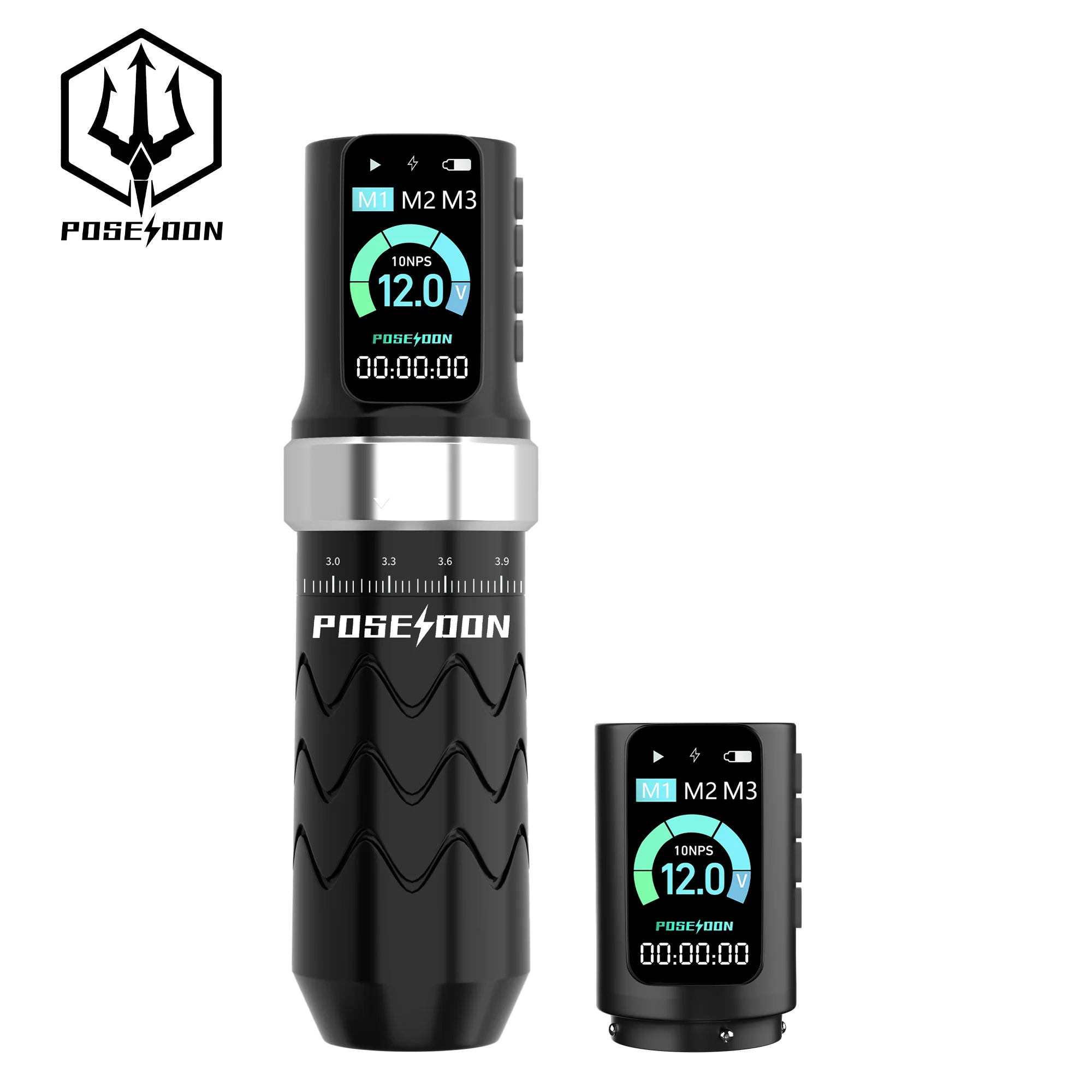 

POSEIDON HM145 Тату-машина 2, источник питания для татуировки, ручка для татуировки, беспроводной тату-пистолет с мощным пользовательским двигателем для татуировщика