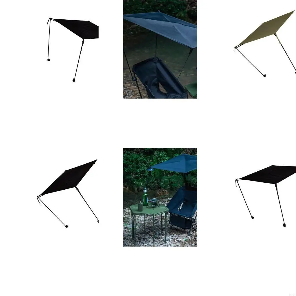 

340F Durability Polyester Canopies Folding Chair Nonslip Feet Outdoor Recreation