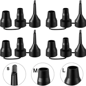 Air Pump Replacement Nozzles 3 Sizes Plastic Nozzle Head Air Inflator Adapter For Inflatable Pumps Air Compressor Accessories