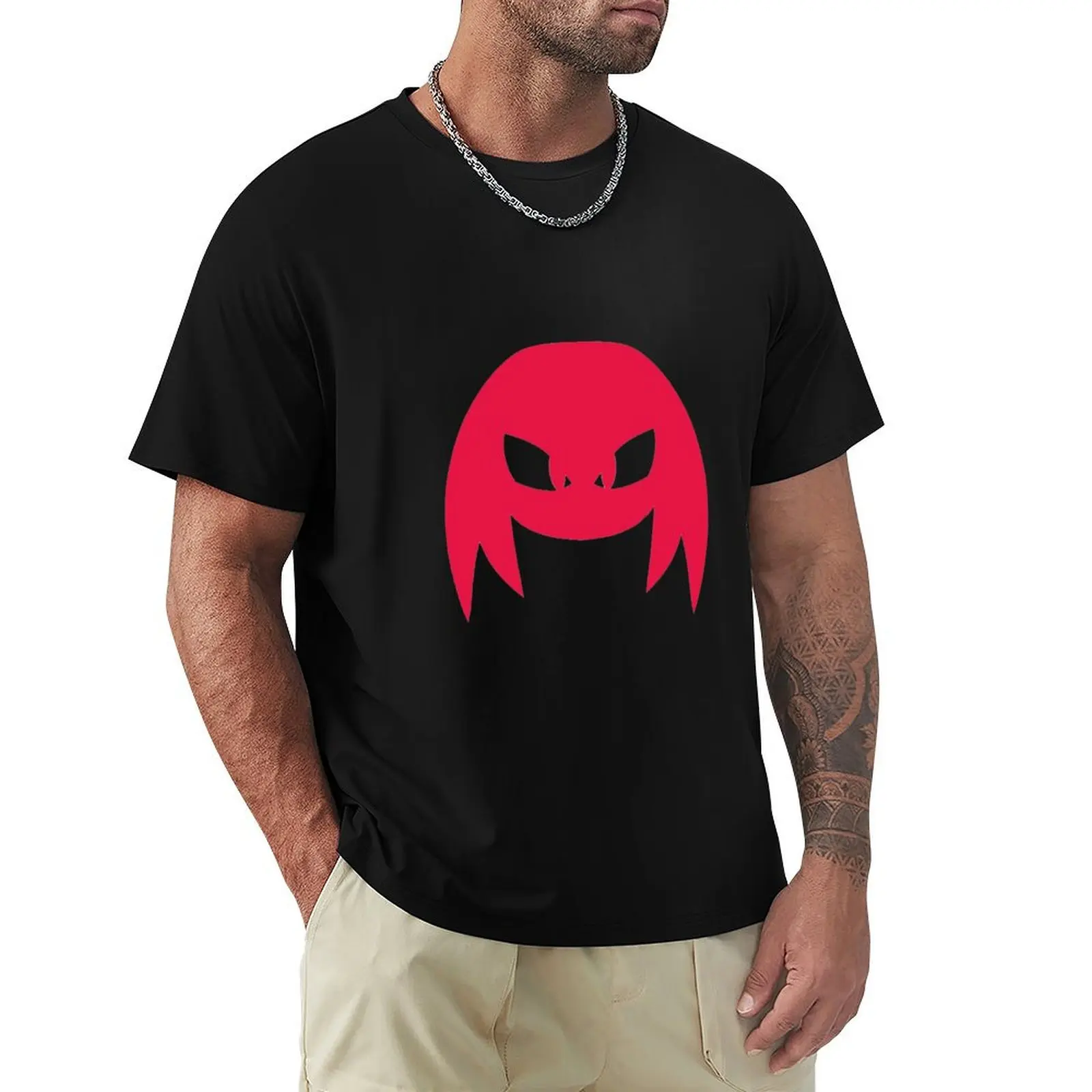 

Knuckles head logo T-Shirt Casual Loose Fit Summer Tee Shirt