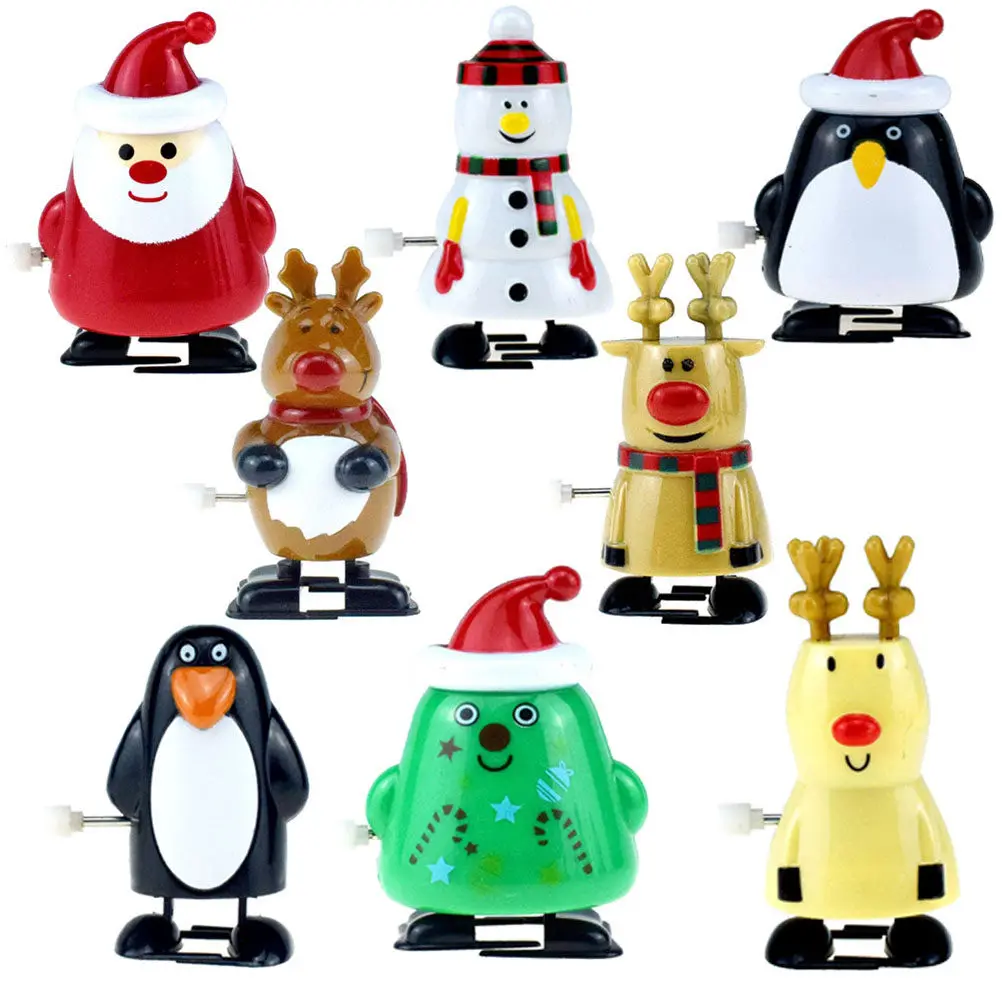 

Christmas Clockwork Yellow Walking Elk Made of Environment-Friendly ABS Plastic Safe Kids Wind Up Animal Perfect for Party