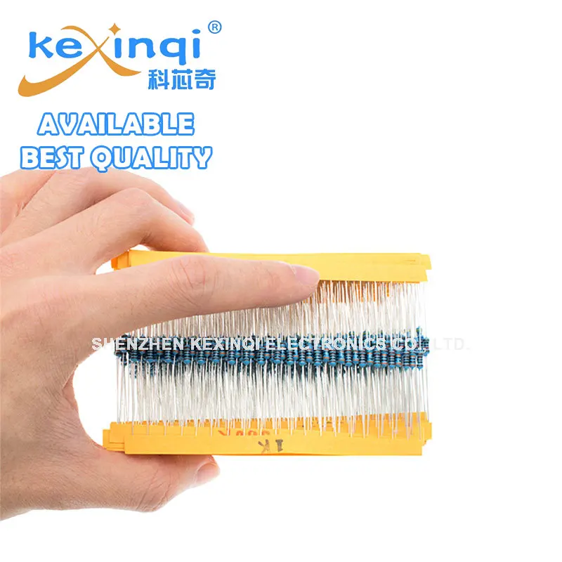 STOCK 600 Pcs 30 Kinds Each Value Metal Film Resistor Pack 1/4W 1% Resistor Assorted Kit Set 14-21 Kexinqi