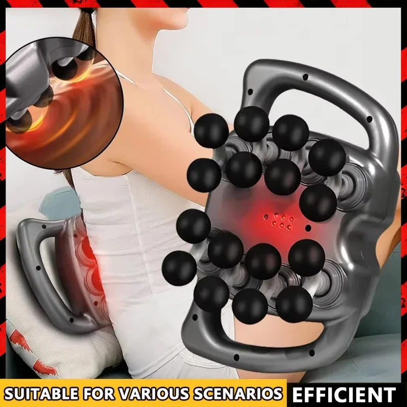 

Пистолет для фасции, 16-головочный массажный пистолет для мышц, профессиональный пистолет для фасции тела, ног, спины, плеч, талии, высокочастотный вибрационный массажер-пистолет