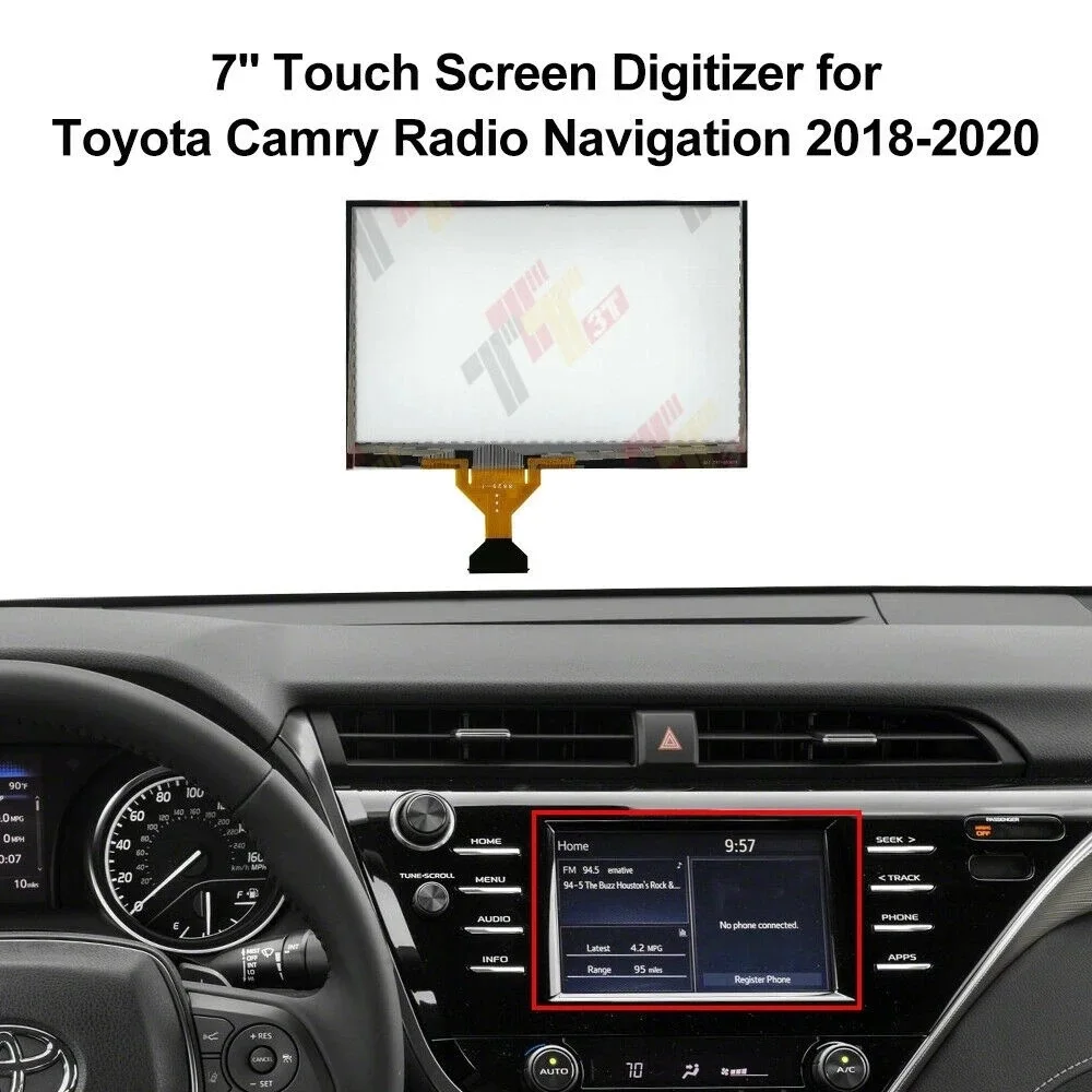 

7'' Touch Screen Digitizer for Toyota Camry Radio Navigation Dashboard LCD 2018-2020