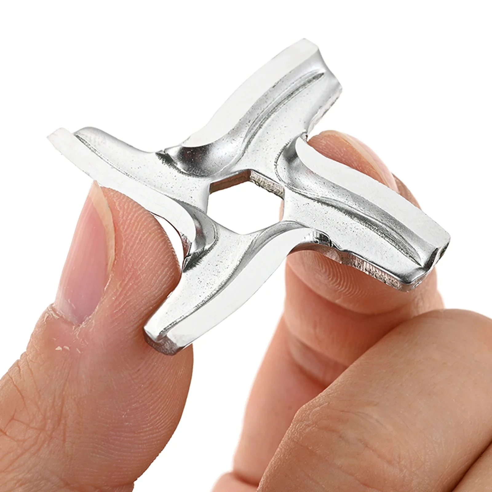 Meat Grinder Knife Mincer Blade 45.5mm SS-192595 for Moulinex  Stainless Steel Hexagonal Cross Blade for Tefal STARWIND Vitek