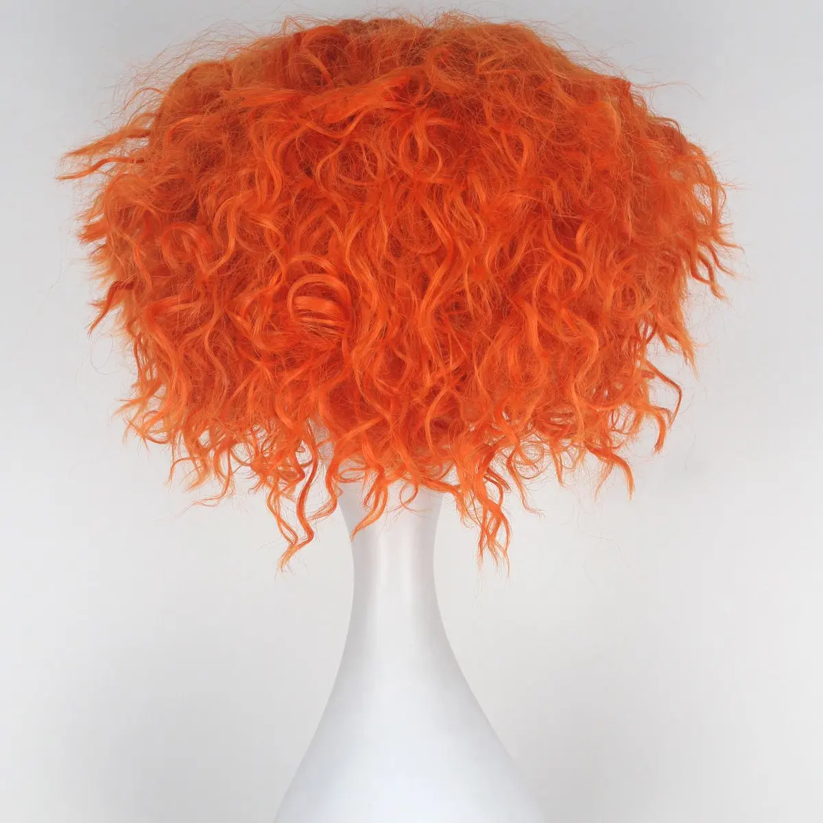 Alice In Wonderland 2 Mad Hatter Orange Wigs Short Curly Hair The Red Queen/White Queen Cosplay Wigs Role Play Mad Hatter Wig - view 2