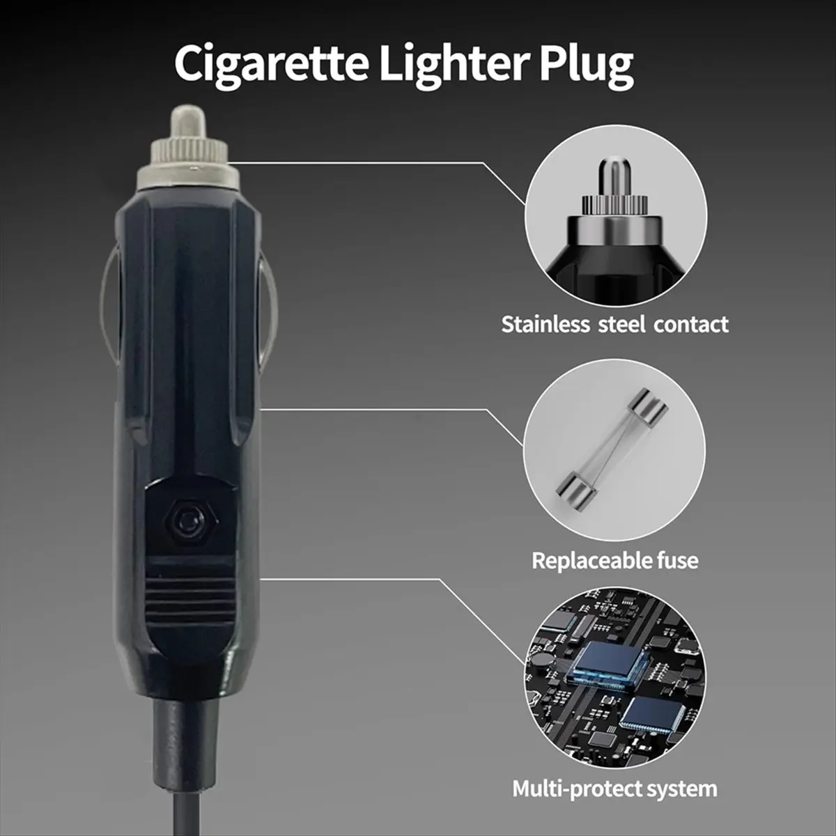 (A23G) For Starlink Mini DC Power Cable 100W 20V 5A DC Car Power Cable for Satellite Car Charger Power Supply Cord