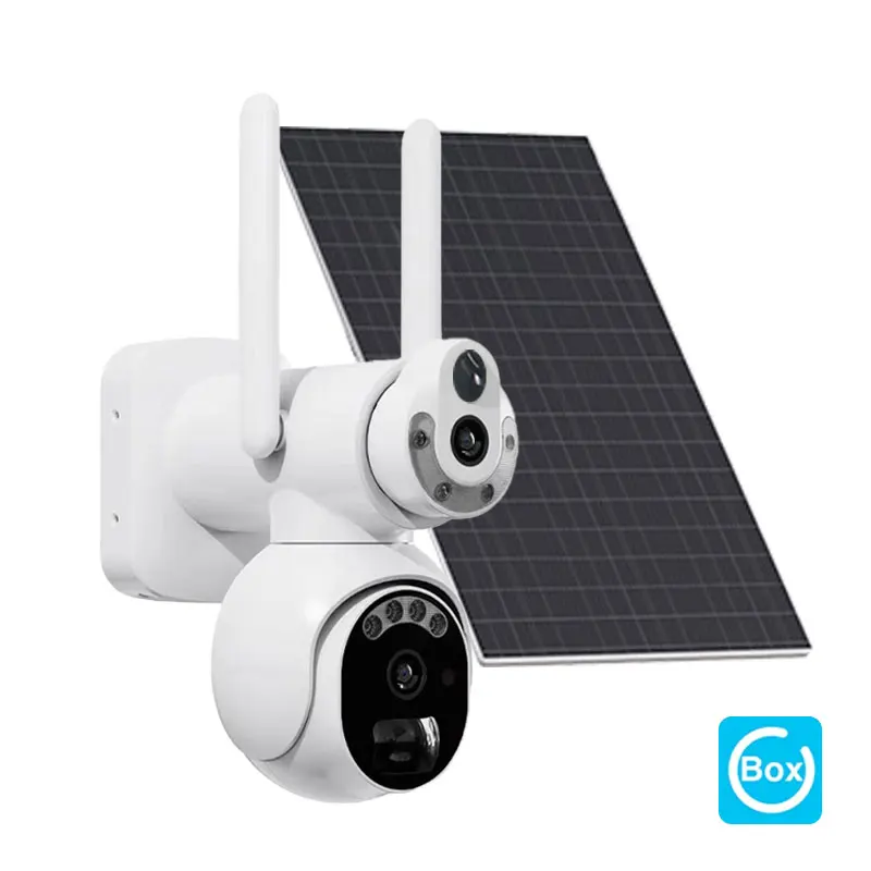 6MP  Ubox  Dual Lens  Solar Power Full Color WIFI/4G  PTZ  IP Dome Camera AI Humanoid Detection  Home Security CCTV Baby Monitor