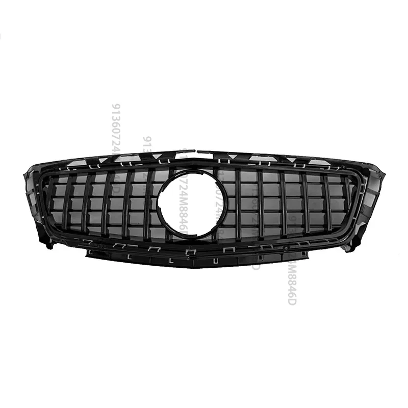 

For CLS63 AMG W218 Sports Black Mesh Front Grille ABS Replacement 2011 2012 2013 2014 Car Body Modify Upgrade Exterior Parts