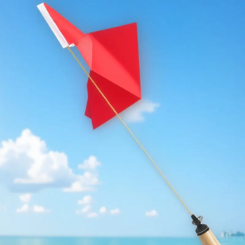 1Set Resistant Kayak Safety Flag Carry Bag Boat Flag Pole Folding Mount Abrasion Weatherproof Boats Dinghies Yachts