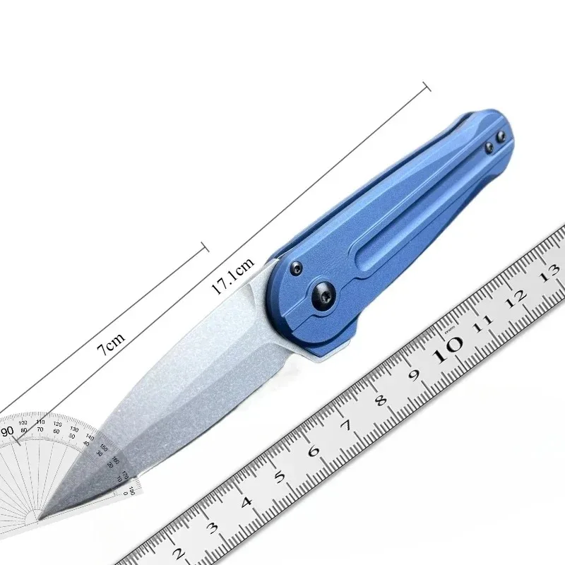 

BM491 Pocket Folding Knife D2 Blade Aluminum Handle Fruits Kitchen Cutting Sharp Durable Convenient Household Easy To Use Tool