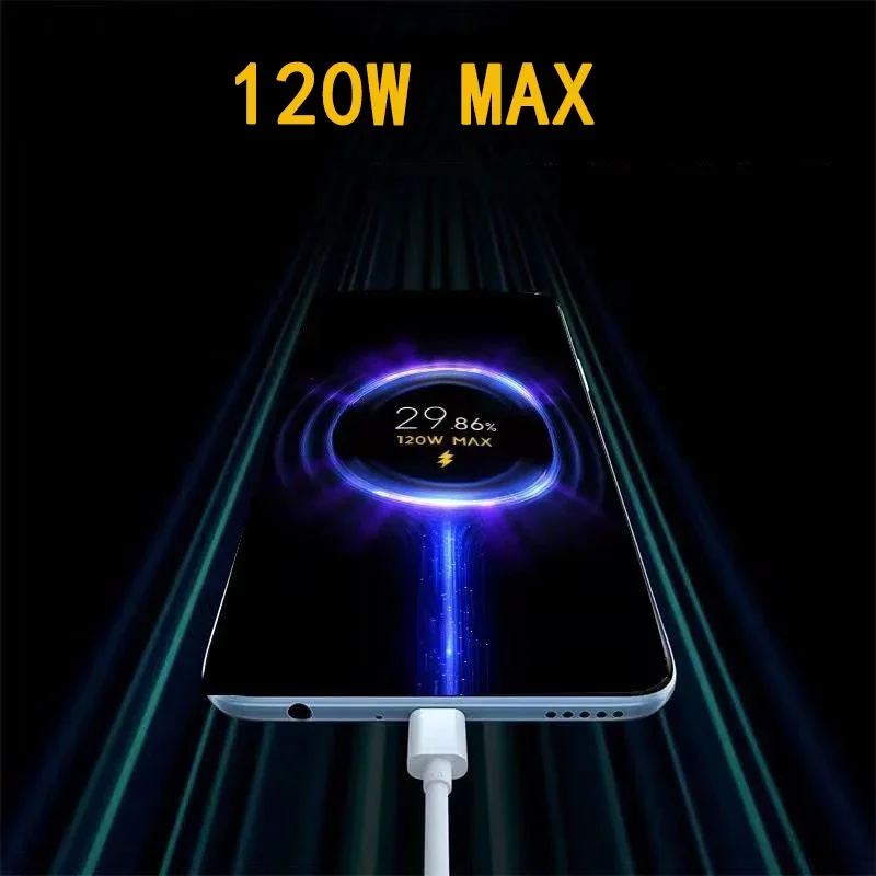 Câble de chargeur USB Type C 6A pour Xiaomi 120W, pour Redmi Note 11 10 Pro + K40 Gaming K50 Pro, coude de chargeur Turbo 90 degrés 1.8m