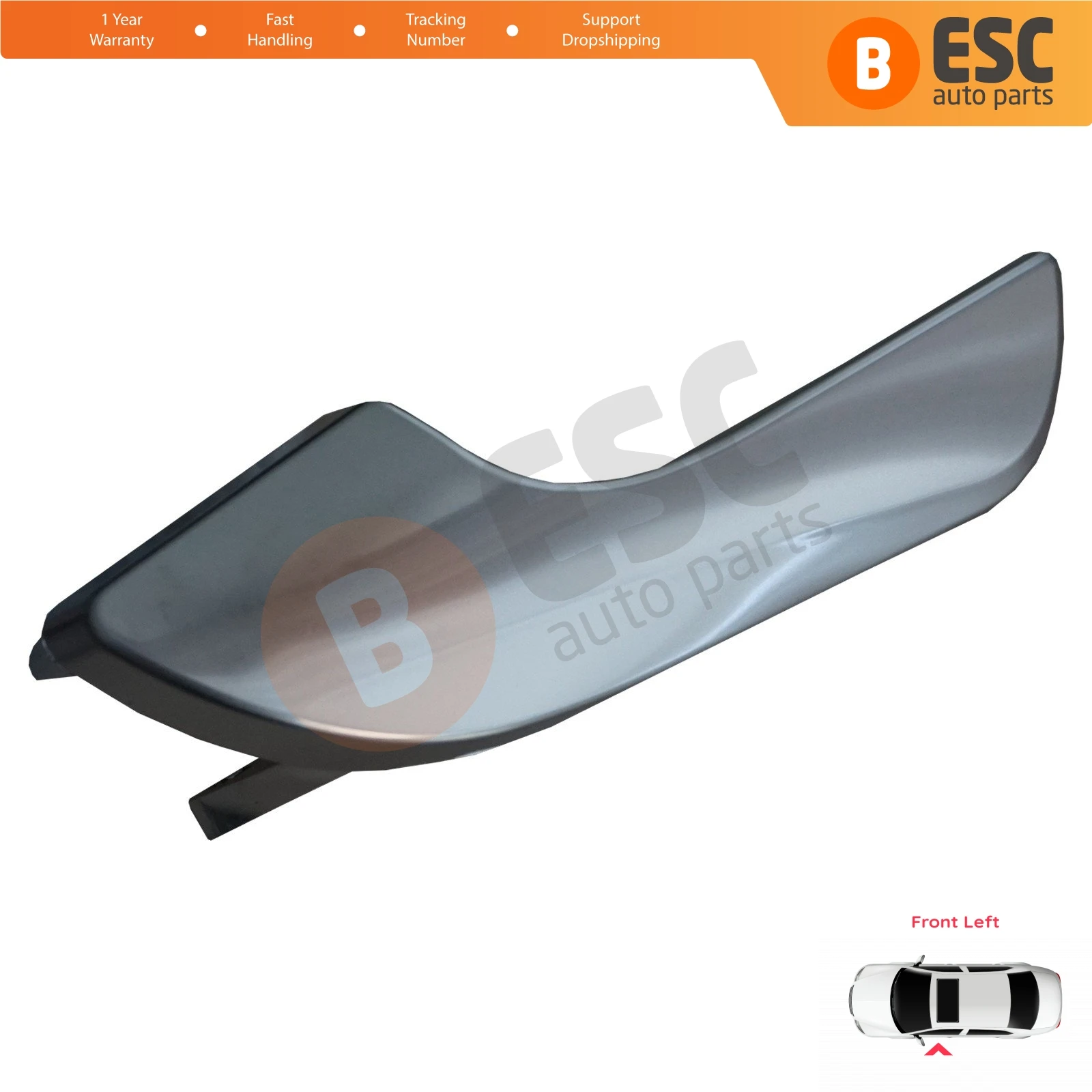 EDP1027 Interior  Inner Door Opener Handle Front Left Door Chrome Plated Matte Color 156092167 for Alfa Romeo Giulietta 940